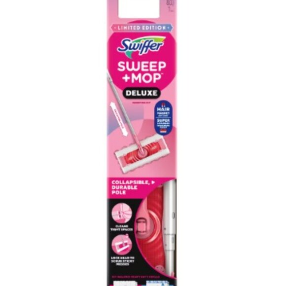 Wicked PINK Swiffer Unscented Sweep + Mop Deluxe Floor Cleaners SHIPS FAST - Picture 2 of 9